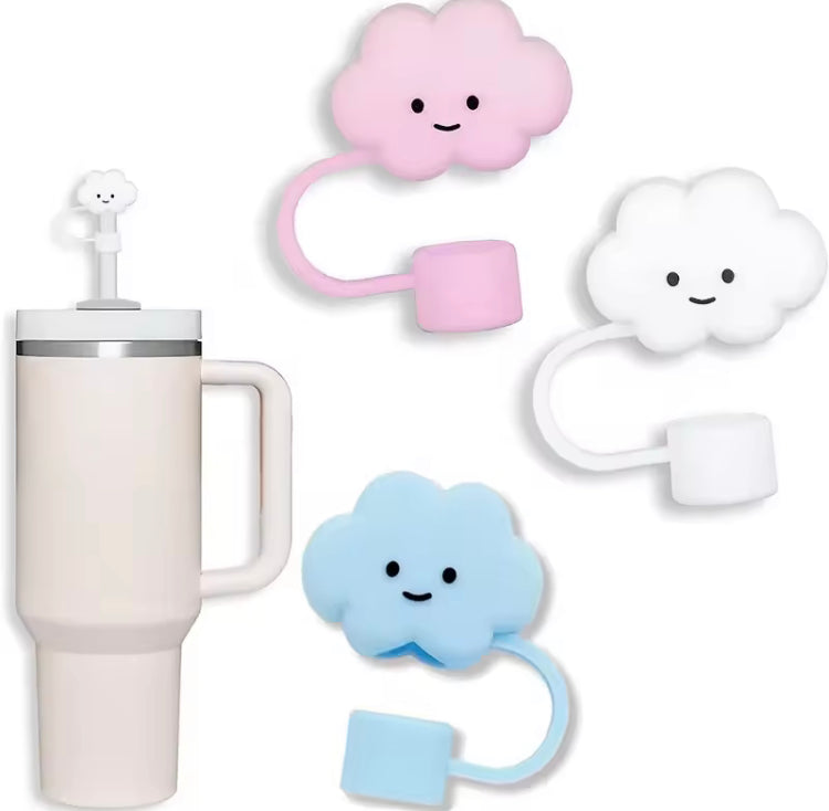 Set Of 3 Silicone Straw Topper, Dust Proof Tumbler Straw Cover, Reusable Straw Tips, Straw Cup Accessories Set Of 3 Silicone Straw Topper, Dust Proof Tumbler Straw Cover, Reusable Straw Tips, Straw Cup Accessories